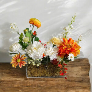 Giỏ hoa lụa, hoa giả, quà tặng