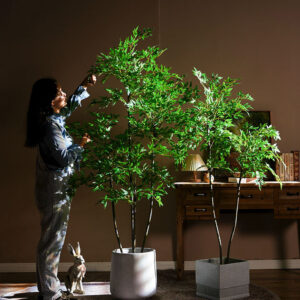 Cây nadian giả, cây cảnh giả, cây giả decor, cây giả