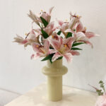 Hoa LY giả, hoa decor trang trí nhà cửa, hoa giả