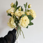 Hoa mẫu đơn giả, hoa decor trang trí nhà cửa, hoa giả