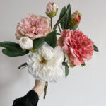 Hoa mẫu đơn giả, hoa decor trang trí nhà cửa, hoa giả