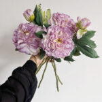 Hoa mẫu đơn giả, hoa decor trang trí nhà cửa, hoa giả