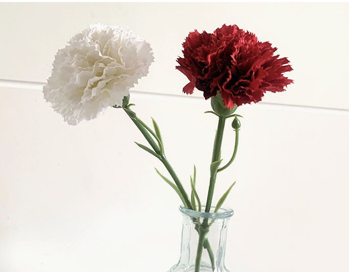 Hoa cẩm chướng giả decor trang trí Hoa cẩm chướng giả decor trang trí