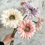 Hoa đồng tiền giả trang trí nhà cửa