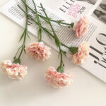 Hoa cẩm chướng giả decor trang trí