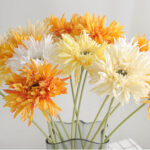 Hoa đồng tiền giả trang trí nhà cửa