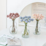 Hoa cúc nút áo giả trang trí nhà cửa