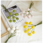 Hoa cúc nút áo giả trang trí nhà cửa