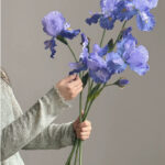 Hoa diên vĩ giả trang trí nhà cửa