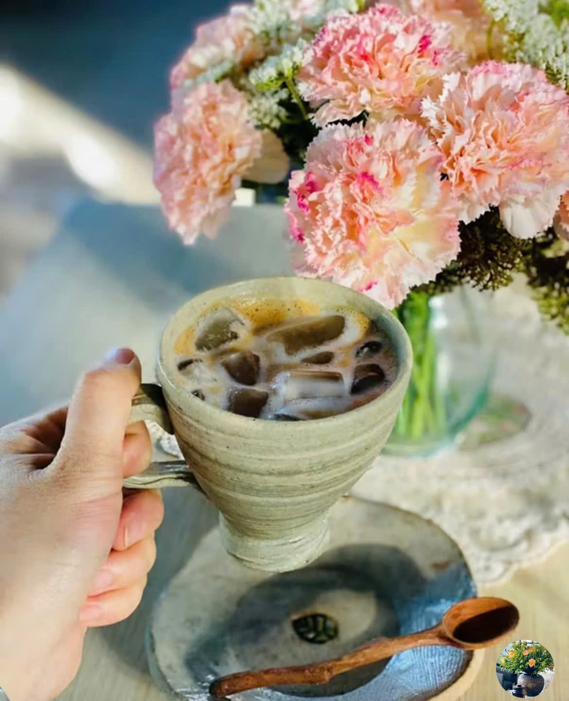 Hoa cẩm chướng giả decor trang trí